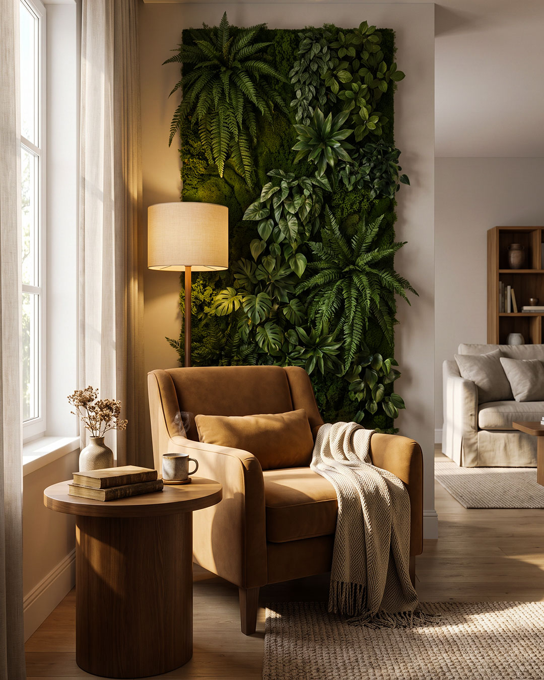 Quarto residencial acolhedor